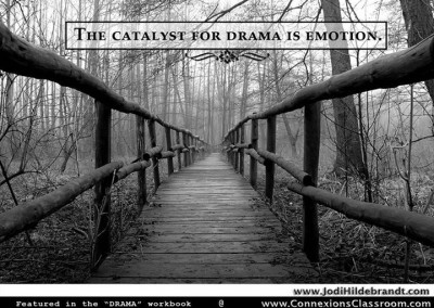 The Catalyst for drama is emotion.