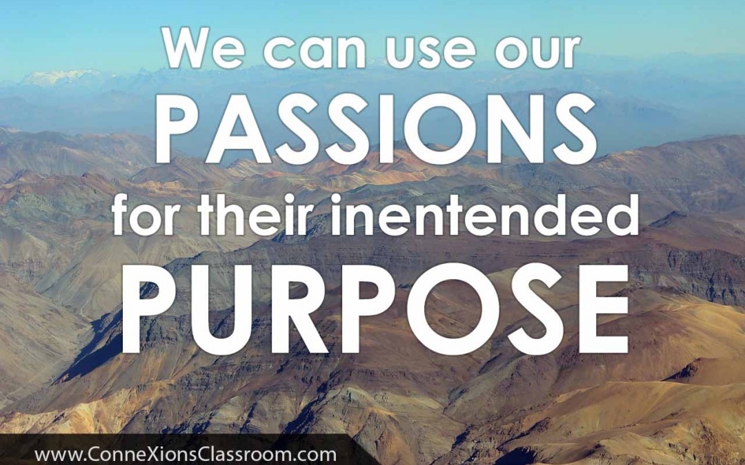 We can use our passions for their intended purpose